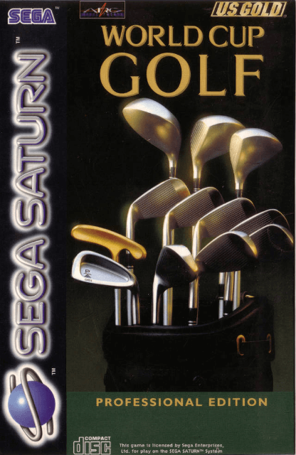 World Cup Golf box art for Sega Saturn